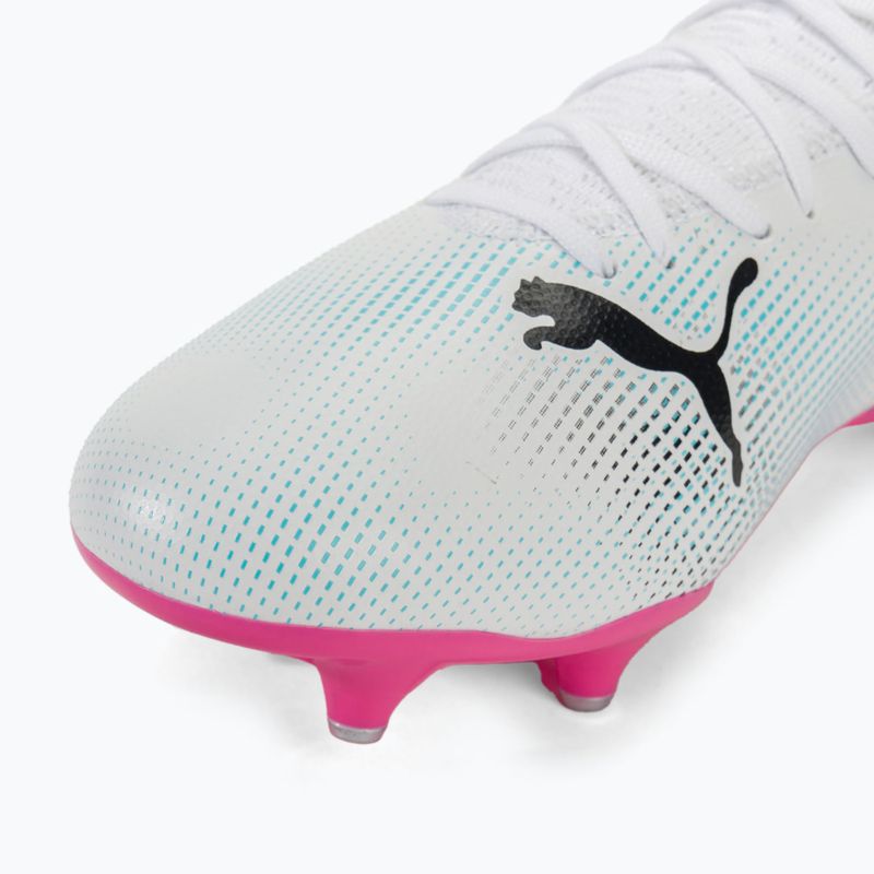 Buty piłkarskie PUMA Future 7 Play MxSG puma white/puma black/poison pink 7