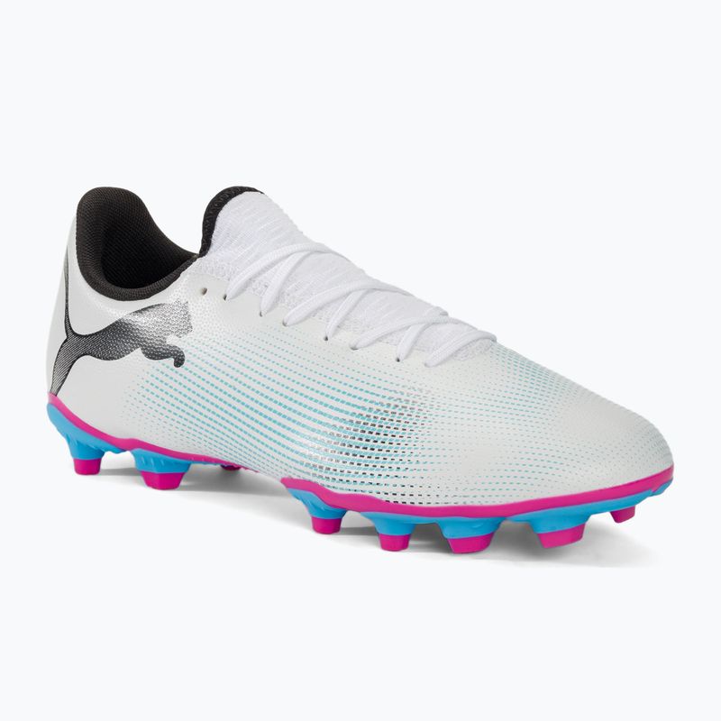 Buty piłkarskie PUMA Future 7 Play FG/AG puma white/puma black/poison pink
