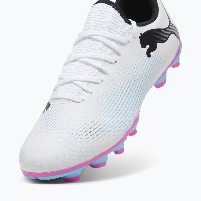 Buty piłkarskie PUMA Future 7 Play FG/AG puma white/puma black/poison pink 12