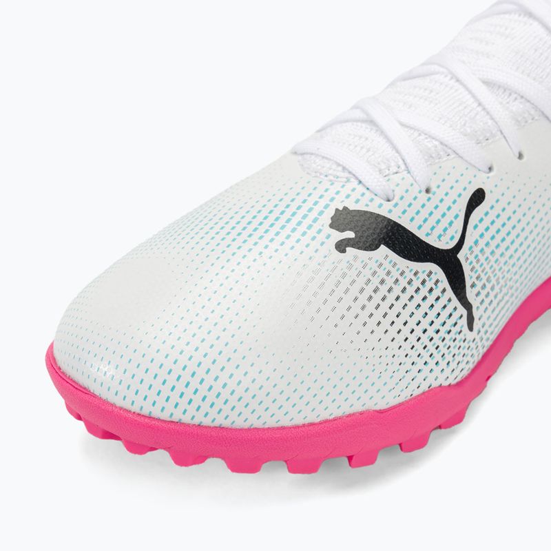 Buty piłkarskie PUMA Future 7 Play TT puma white/puma black/poison pink 7