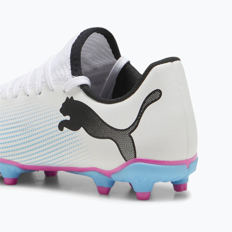 Buty piłkarskie dziecięce PUMA Future 7 Play FG/AG puma white/puma black/poison pink 8