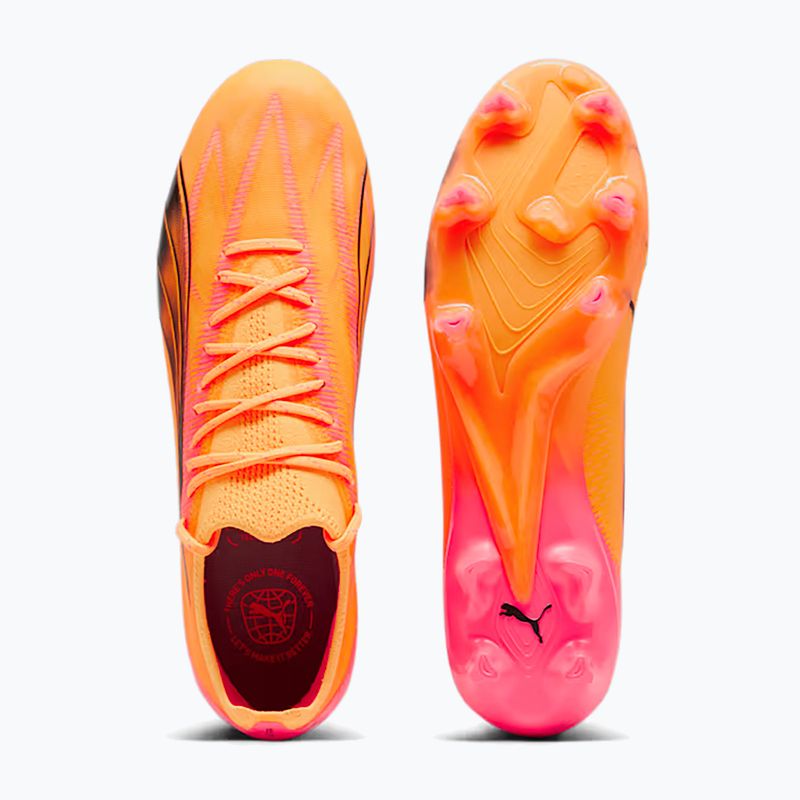 Buty piłkarskie PUMA Ultra Ultimate FG/AG sunset glow/puma black/sun stream 11