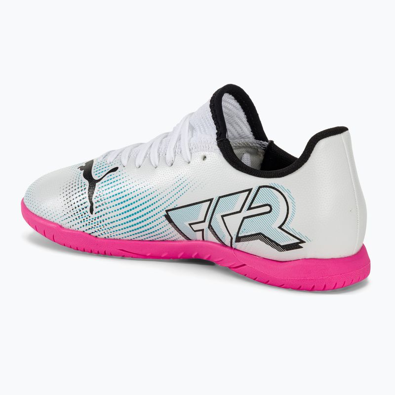 Buty piłkarskie dziecięce PUMA Future 7 Play IT puma white/puma black/poison pink 3