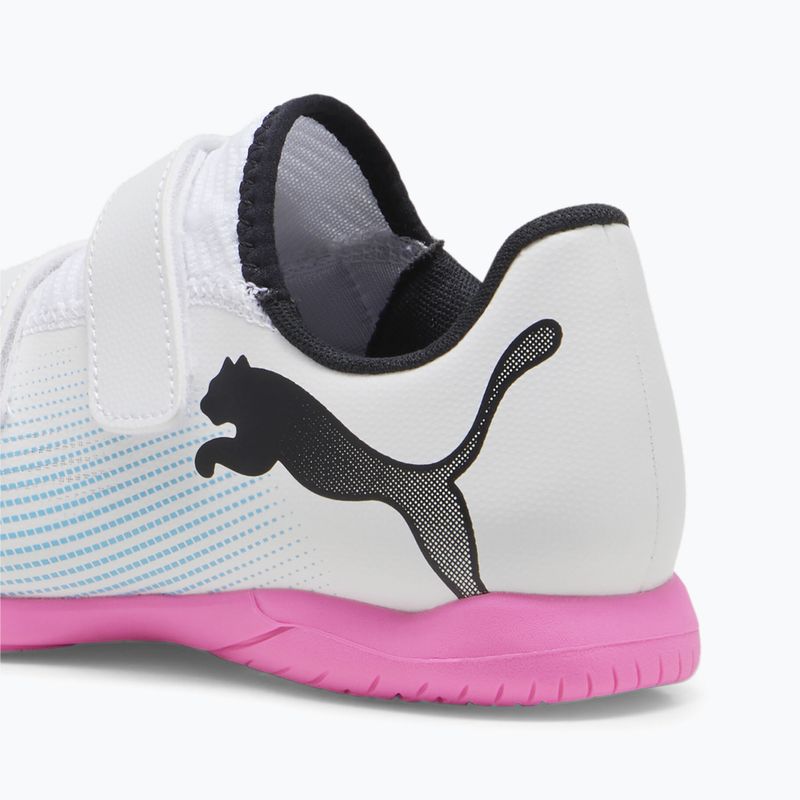 Buty piłkarskie dziecięce PUMA Future 7 Play IT V puma white/puma black/poison pink 9