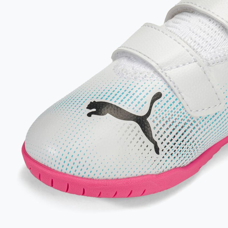 Buty piłkarskie dziecięce PUMA Future 7 Play IT V puma white/puma black/poison pink 7