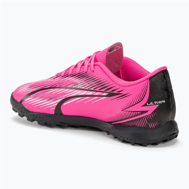 Buty piłkarskie dziecięce PUMA Ultra Play TT Jr poison pink/puma white/puma black 3