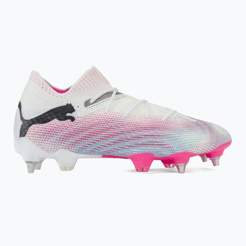 Buty piłkarskie PUMA Future 7 Ultimate MxSG puma white/puma black/poison pink 2