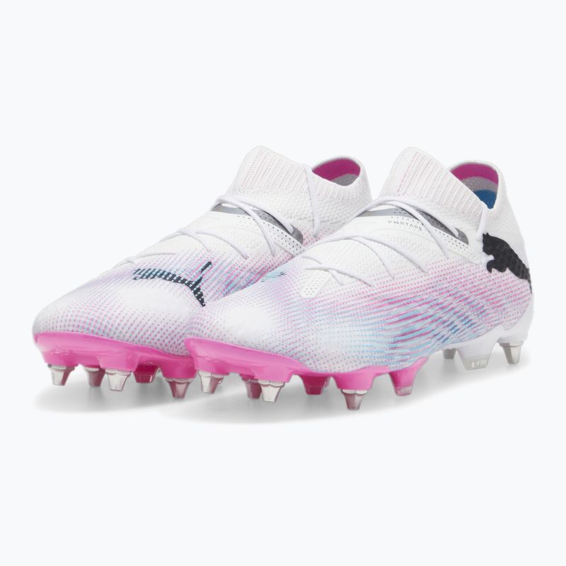 Buty piłkarskie PUMA Future 7 Ultimate MxSG puma white/puma black/poison pink 10