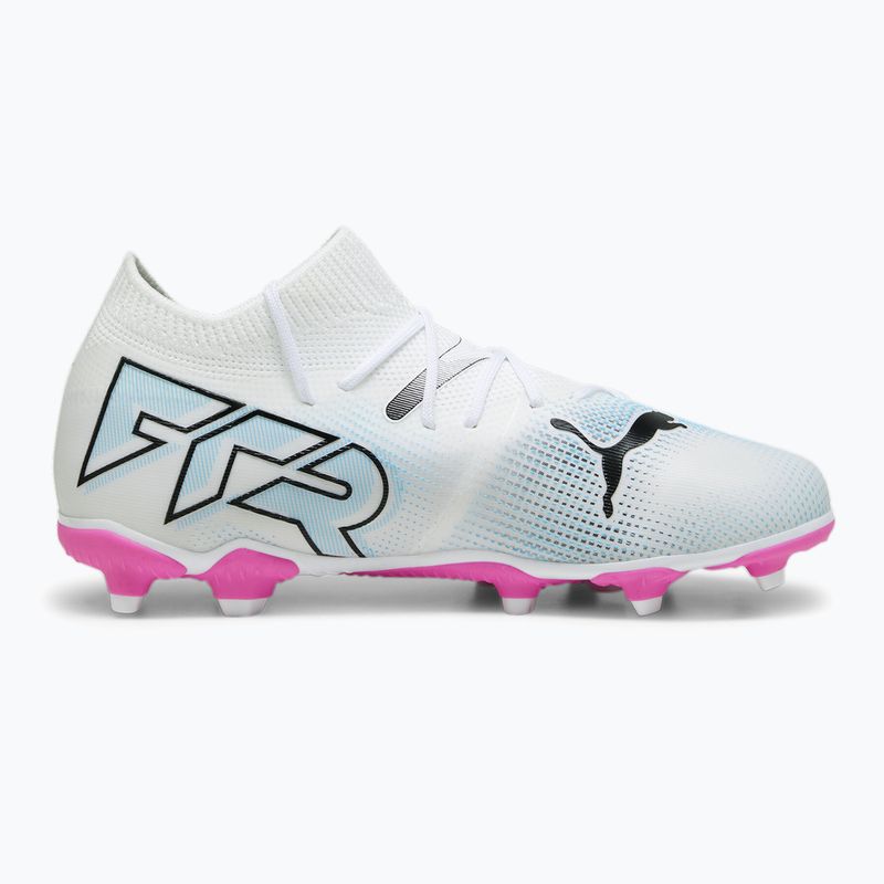 Buty piłkarskie dziecięce PUMA Future 7 Match FG/AG puma white/puma black/poison pink 9