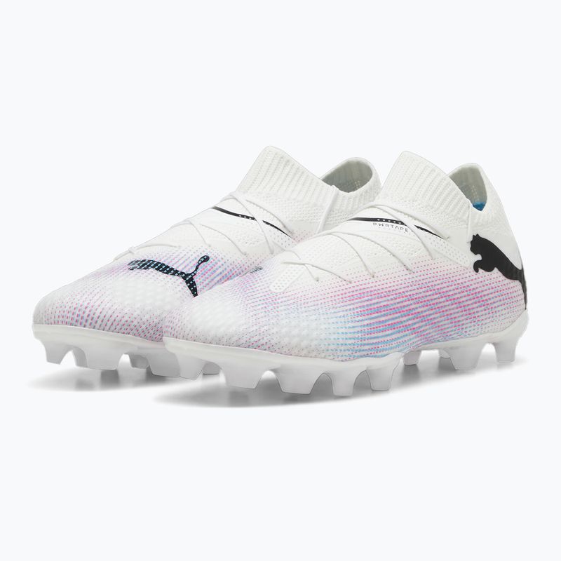 Buty piłkarskie dziecięce PUMA Future 7 Pro FG/AG Jr puma white/puma black/poison pink 10