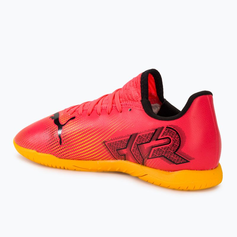 Buty piłkarskie dziecięce PUMA Future 7 Play IT sunset glow/puma black/sun stream 3