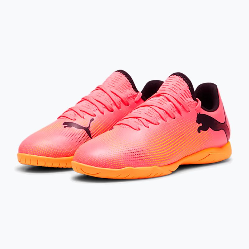 Buty piłkarskie dziecięce PUMA Future 7 Play IT sunset glow/puma black/sun stream 10