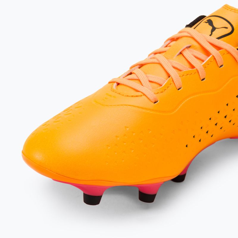 Buty piłkarskie PUMA King Match Fg/Ag sun stream/puma black/sunset glow 7