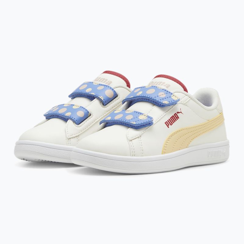 Buty dziecięce PUMA Smash 3.0 Summer Camp V PS warm white/chamomile/puma white 8