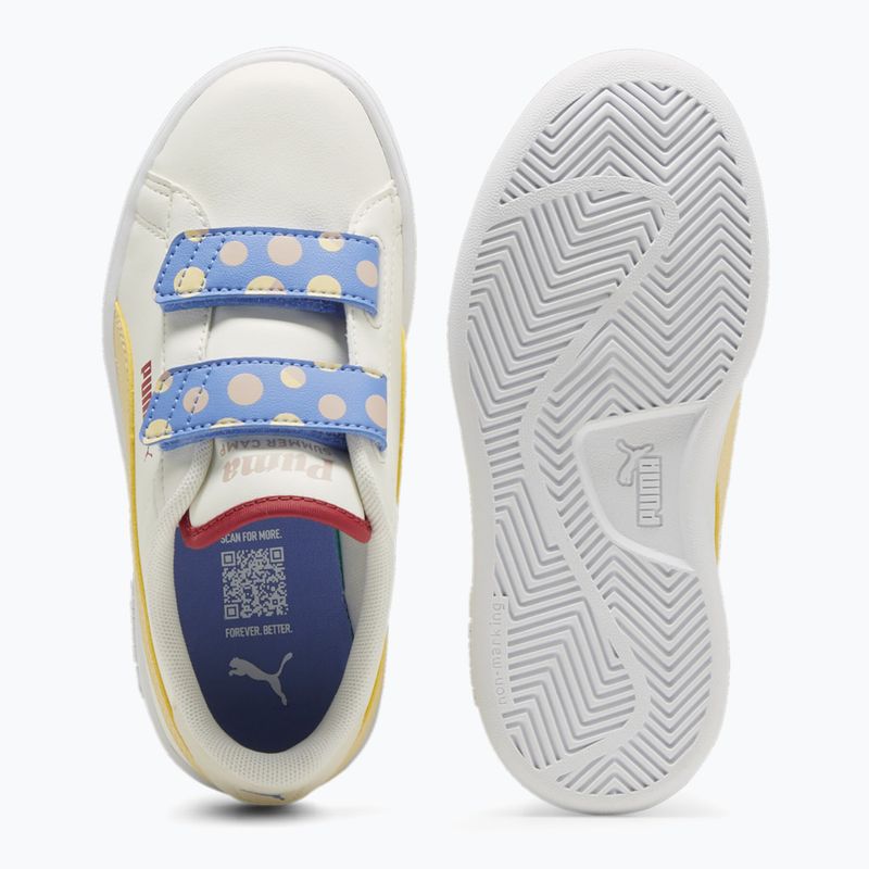 Buty dziecięce PUMA Smash 3.0 Summer Camp V PS warm white/chamomile/puma white 11