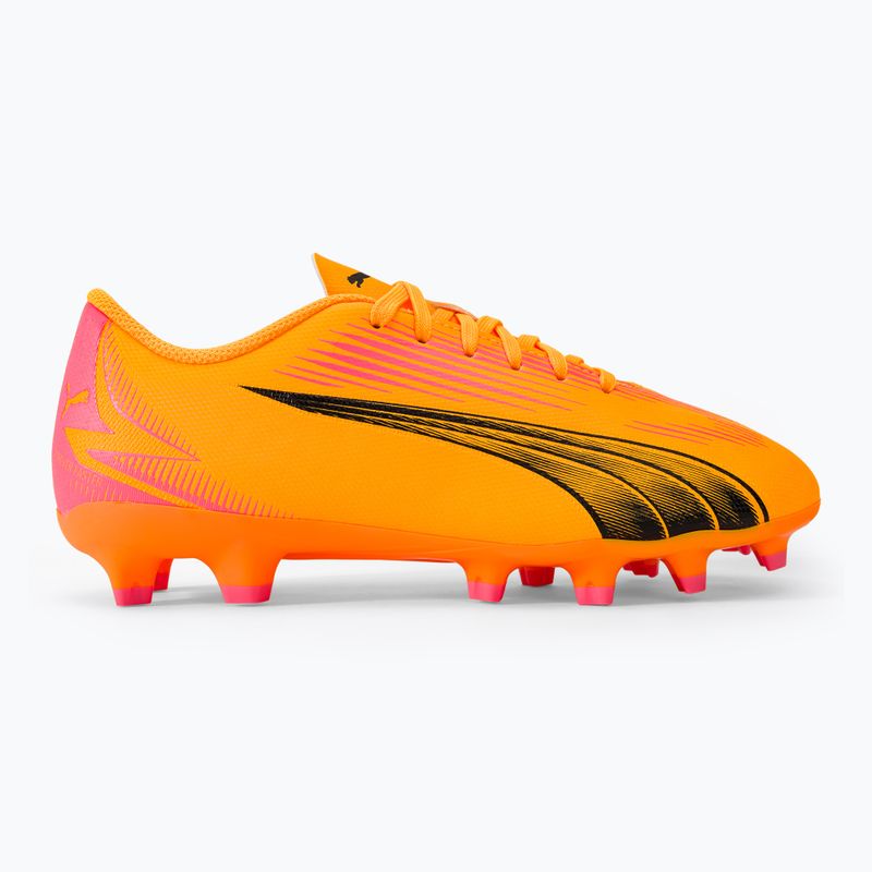 Buty piłkarskie dziecięce PUMA Ultra Play FG/AG Jr sunset glow/puma black/sun stream 2