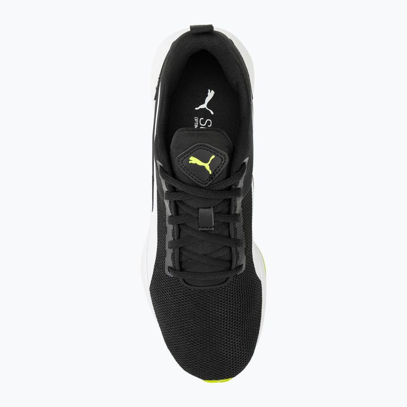 Buty PUMA Flyer Runner puma black/lime pow 5