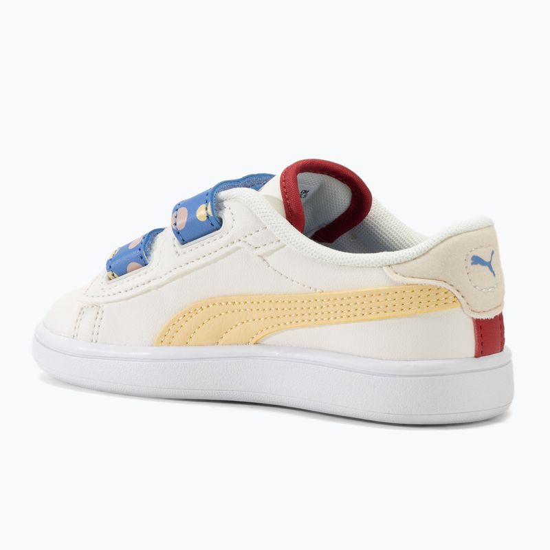 Buty dziecięce PUMA Smash 3.0 Summer Camp V Inf warm white/chamomile/puma white 3