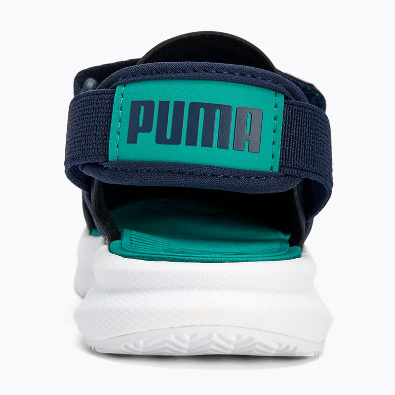 Sandały dziecięce PUMA Evolve AC Inf puma navy/sparkling green/puma white 6