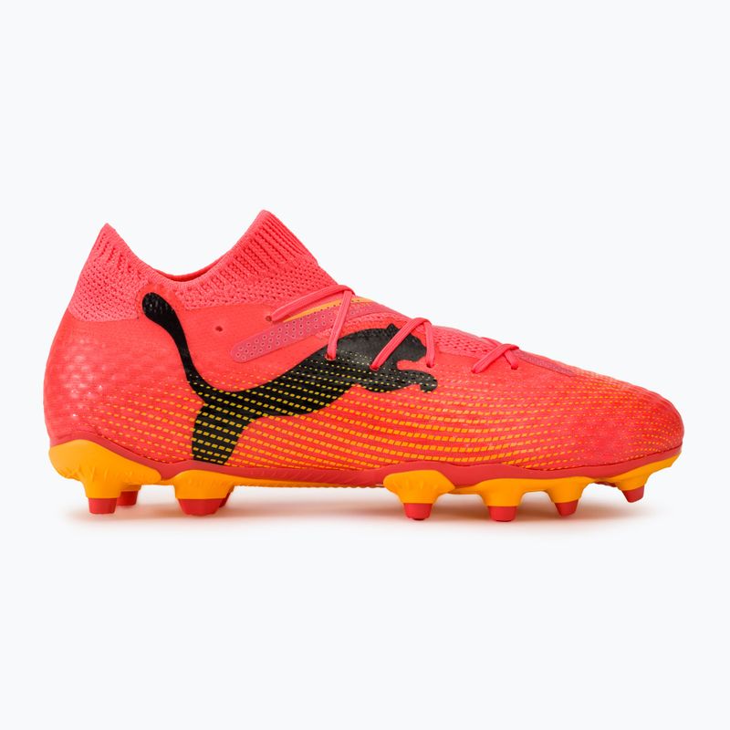 Buty piłkarskie dziecięce PUMA Future 7 Pro FG/AG Jr sunset glow/puma black/sun stream 2