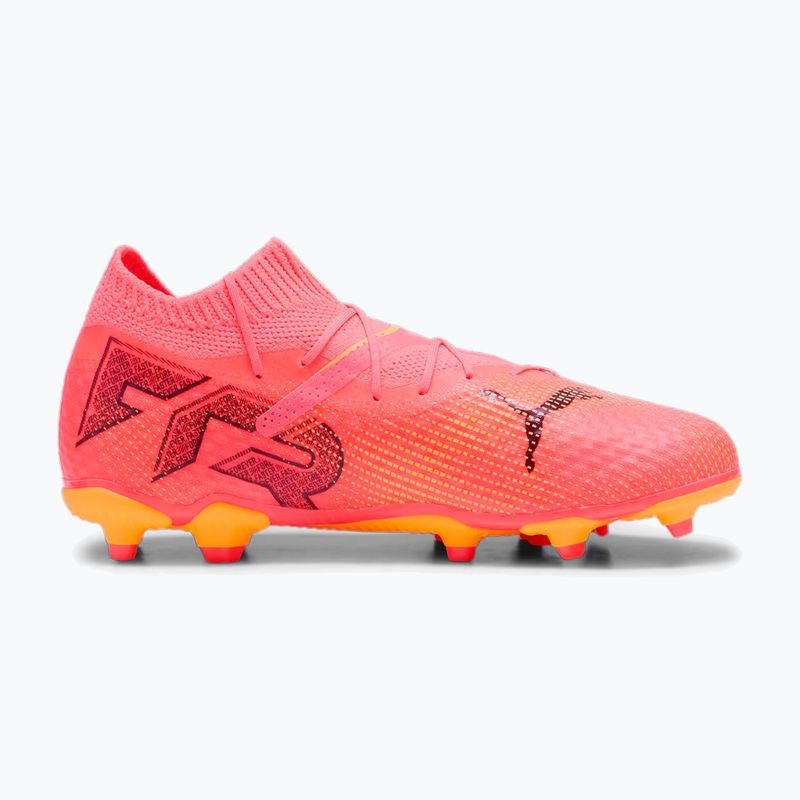 Buty piłkarskie dziecięce PUMA Future 7 Pro FG/AG Jr sunset glow/puma black/sun stream 9