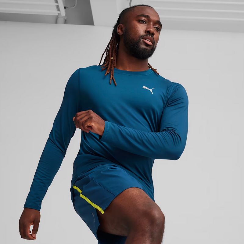Longsleeve do biegania męski PUMA Run Cloudspun blue 3