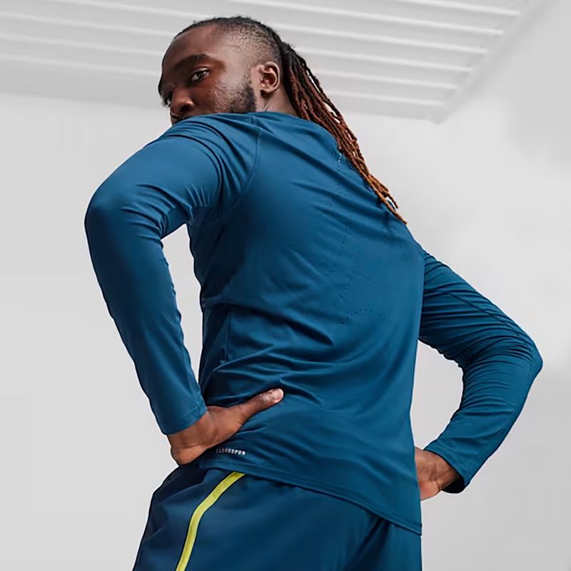 Longsleeve do biegania męski PUMA Run Cloudspun blue 5