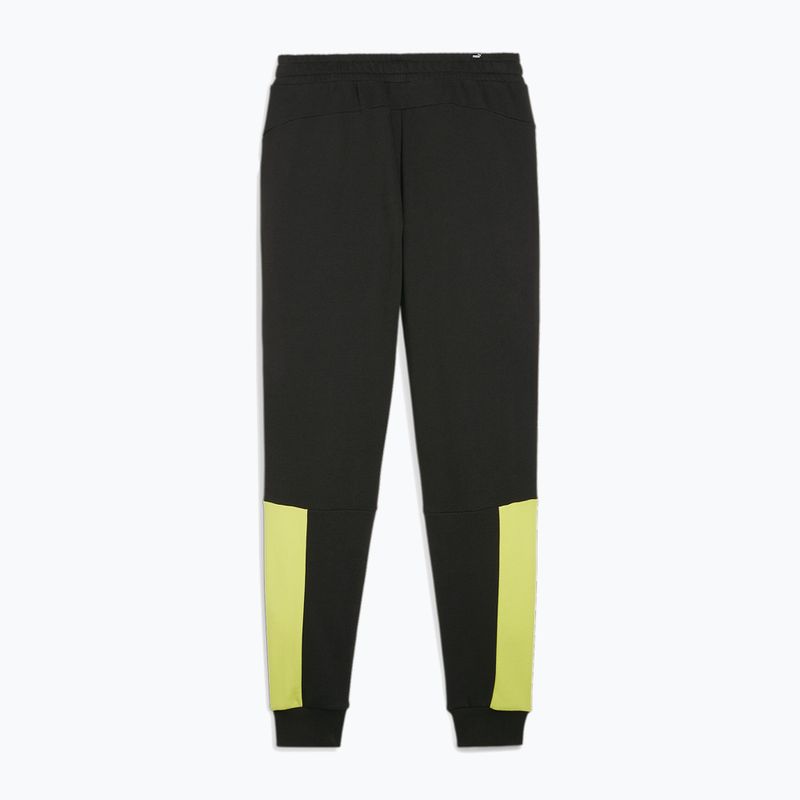 Spodnie męskie PUMA ESS+ Block Sweatpants TR puma black/lime sheen 2