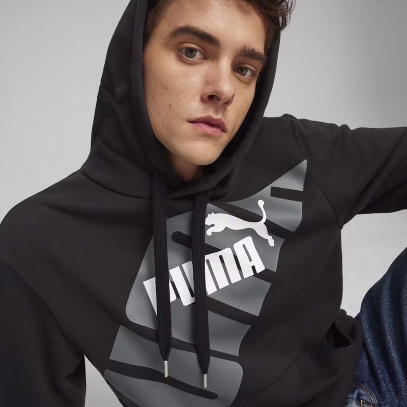 Bluza męska PUMA Power Graphic Hoodie TR puma black 6