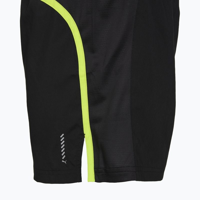 Spodenki do biegania męskie Puma Run Favorite Velocity 5" Shorts black/lime 4