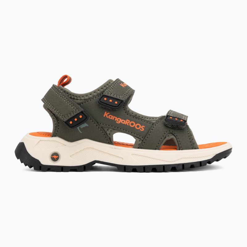Sandały dziecięce Kangaroos K-AS Ture olive/flame 2