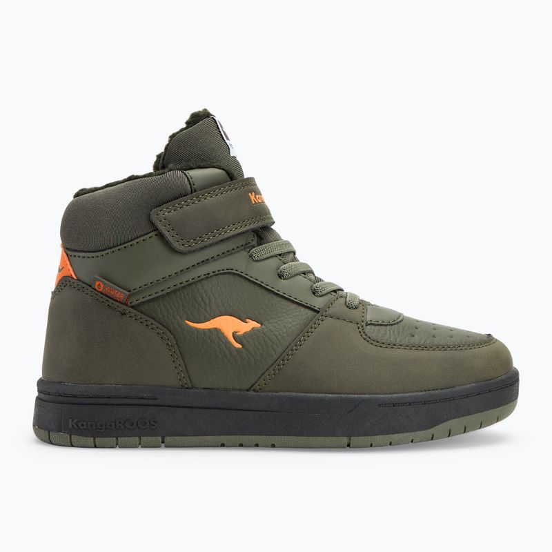 Buty dziecięce KangaROOS K-CP Bound Mid EV military green / flame 2