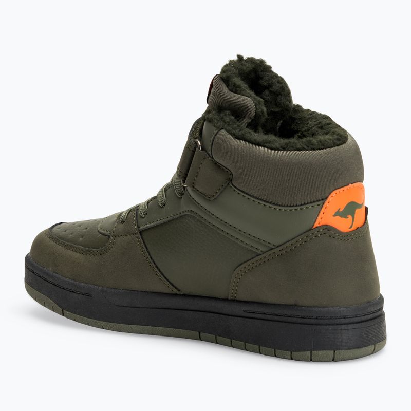 Buty dziecięce KangaROOS K-CP Bound Mid EV military green / flame 3