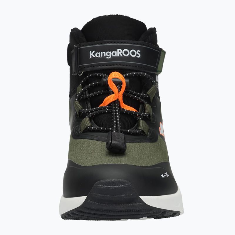 Buty dziecięce KangaROOS KX-Toke Mid EV military green / neon orange 10