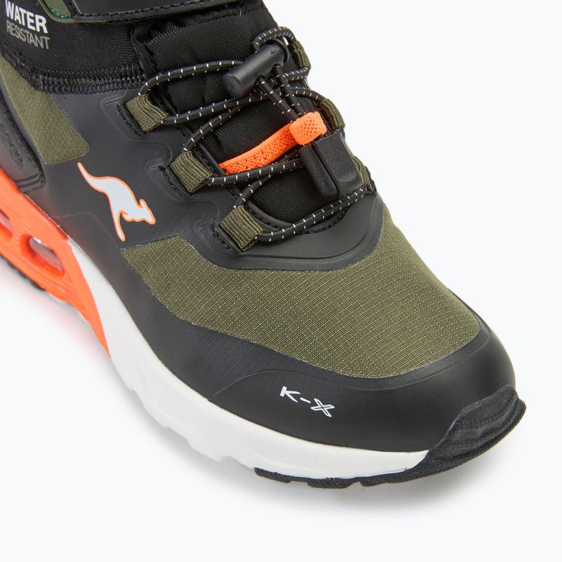 Buty dziecięce KangaROOS KX-Toke Mid EV military green / neon orange 7