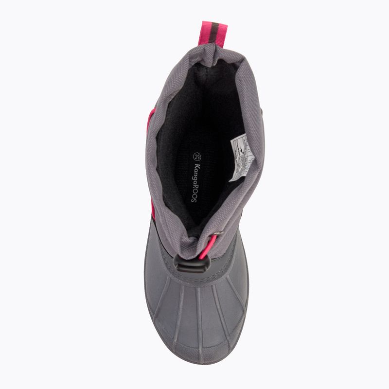 Śniegowce juniorskie KangaROOS K-Ben steel grey/daisy pink 5