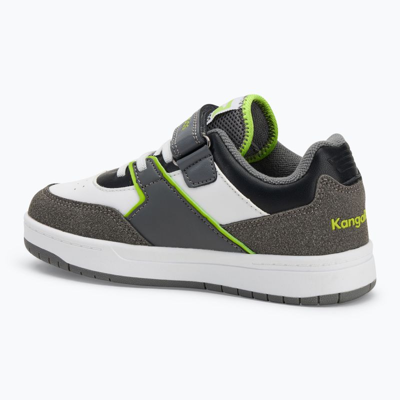 Buty dziecięce KangaROOS K-CP Bounder EV steel grey/neon green 3