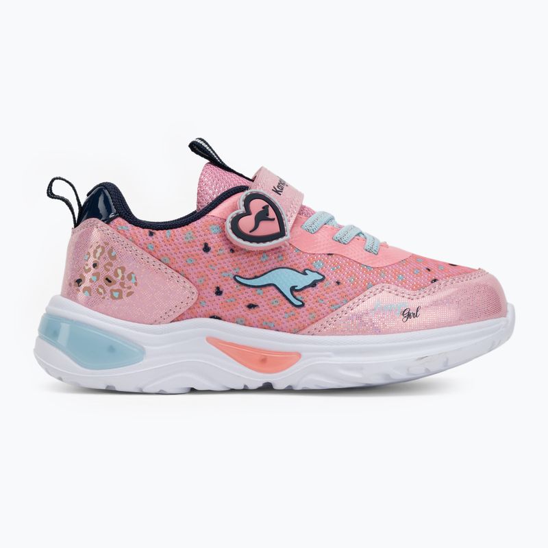 Buty dziecięce KangaROOS K-SLG Beauty EV rose/dark navy 2