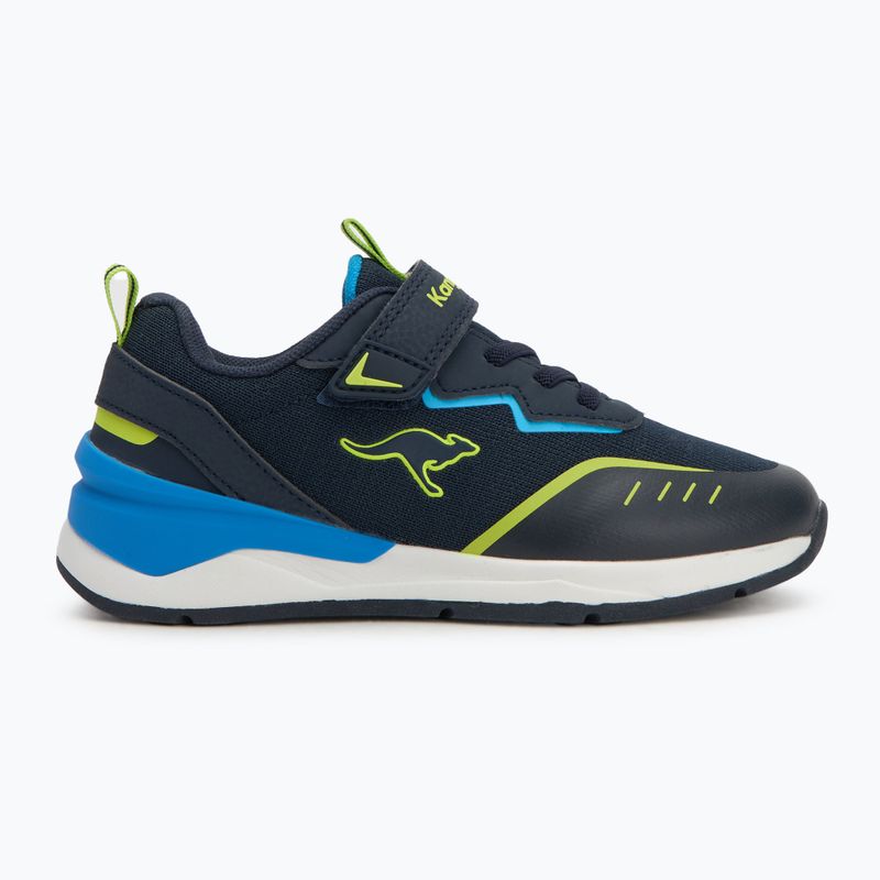 Buty dziecięce KangaROOS KD-Batter EV dark navy/lime 2