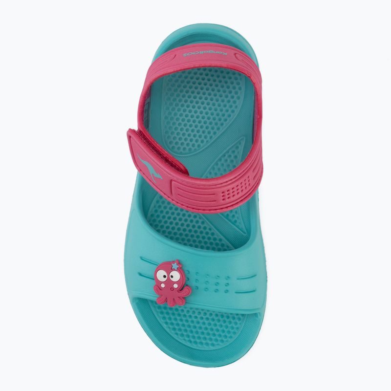Sandały dziecięce Kangaroos KangaSwim II ocean/daisy pink 5