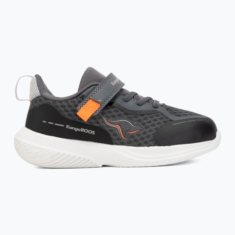 Buty dziecięce KangaROOS K-RDI Pebble EV steel grey/neon orange 2