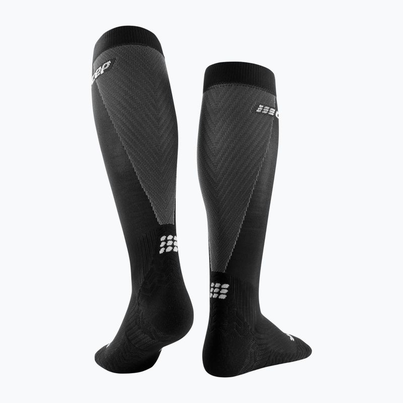 Skarpety kompresyjne męskie CEP Ultralight Tall black/grey 2