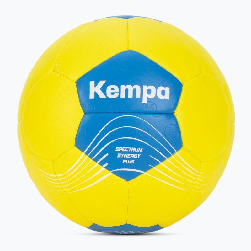Piłka do piłki ręcznej dziecięca Kempa Spectrum Synergy Plus żółta/niebieska rozmiar 1
