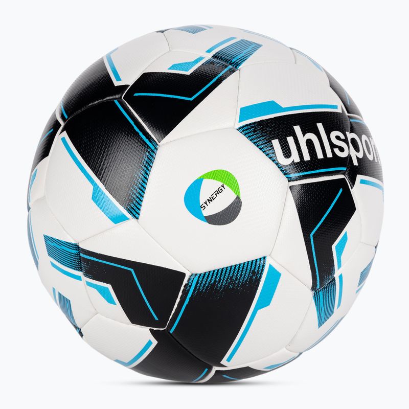 Piłka do piłki nożnej uhlsport Top Training Synergy Fairtrade white/black/blue rozmiar 5 2