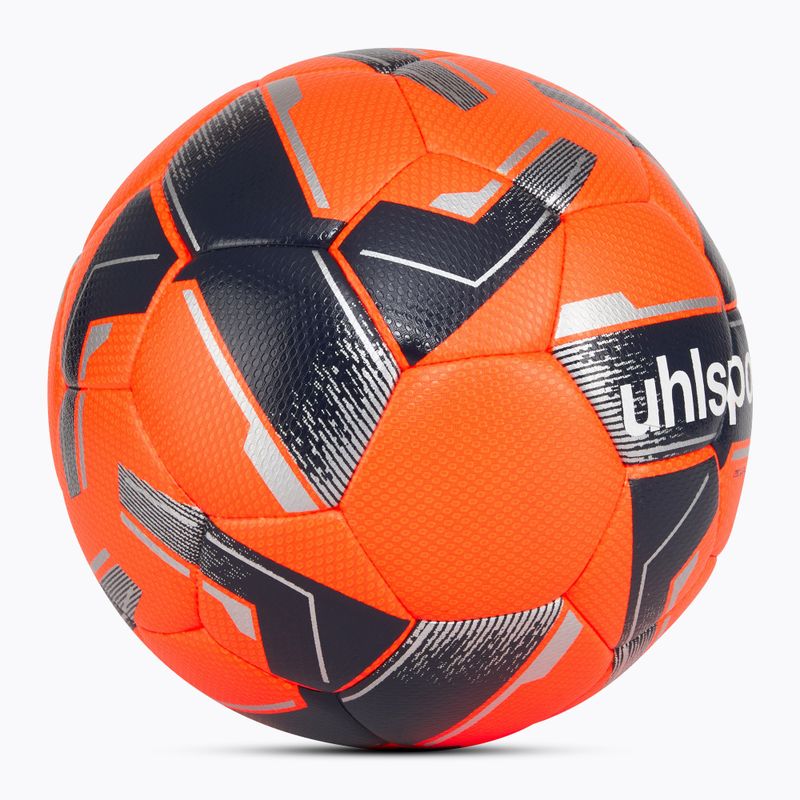 Piłka do piłki nożnej uhlsport 290 Ultra Lite Addglue fluo orange/marine/silber rozmiar 3 2