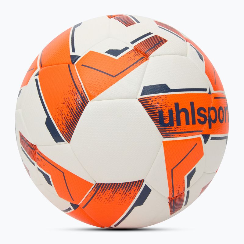 Piłka do piłki nożnej uhlsport 290 Ultra Lite Addglue white/fluo orange/navy rozmiar 5 2