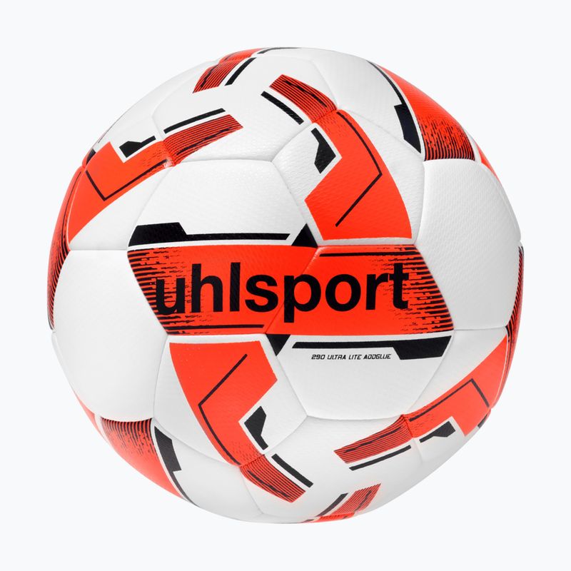 Piłka do piłki nożnej uhlsport 290 Ultra Lite Addglue white/fluo orange/navy rozmiar 5 4