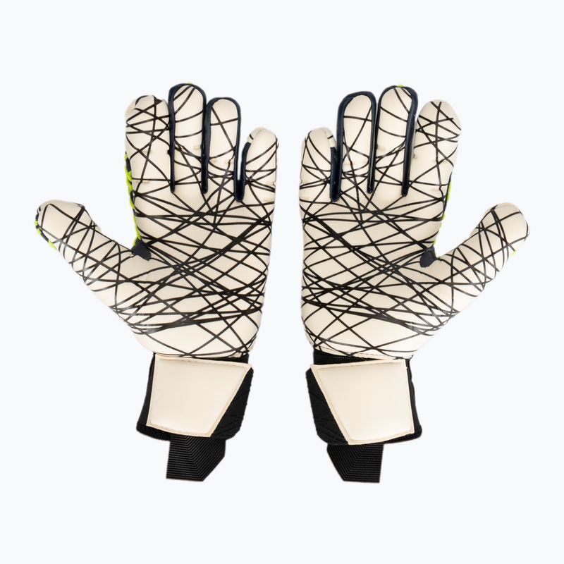 Rękawice bramkarskie uhlsport Prediction Ultragrip HN navy/white/fluo yellow 2