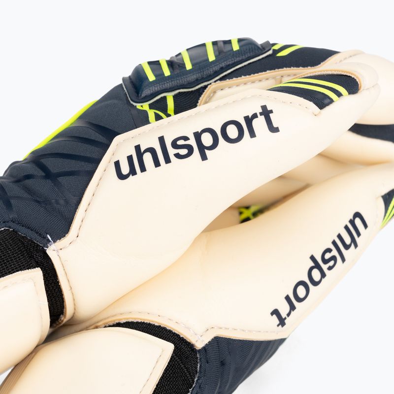 Rękawice bramkarskie uhlsport Prediction Absolutgrip SC navy/white/fluo yellow 3