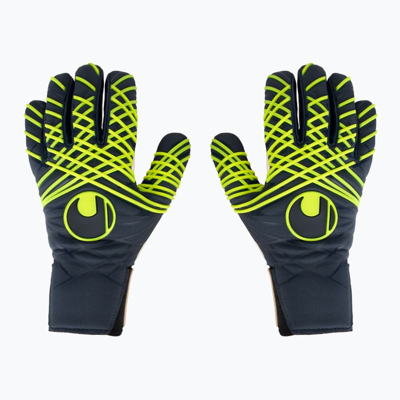 Rękawice bramkarskie uhlsport Prediction Absolutgrip HN Fit navy/white/fluo yellow